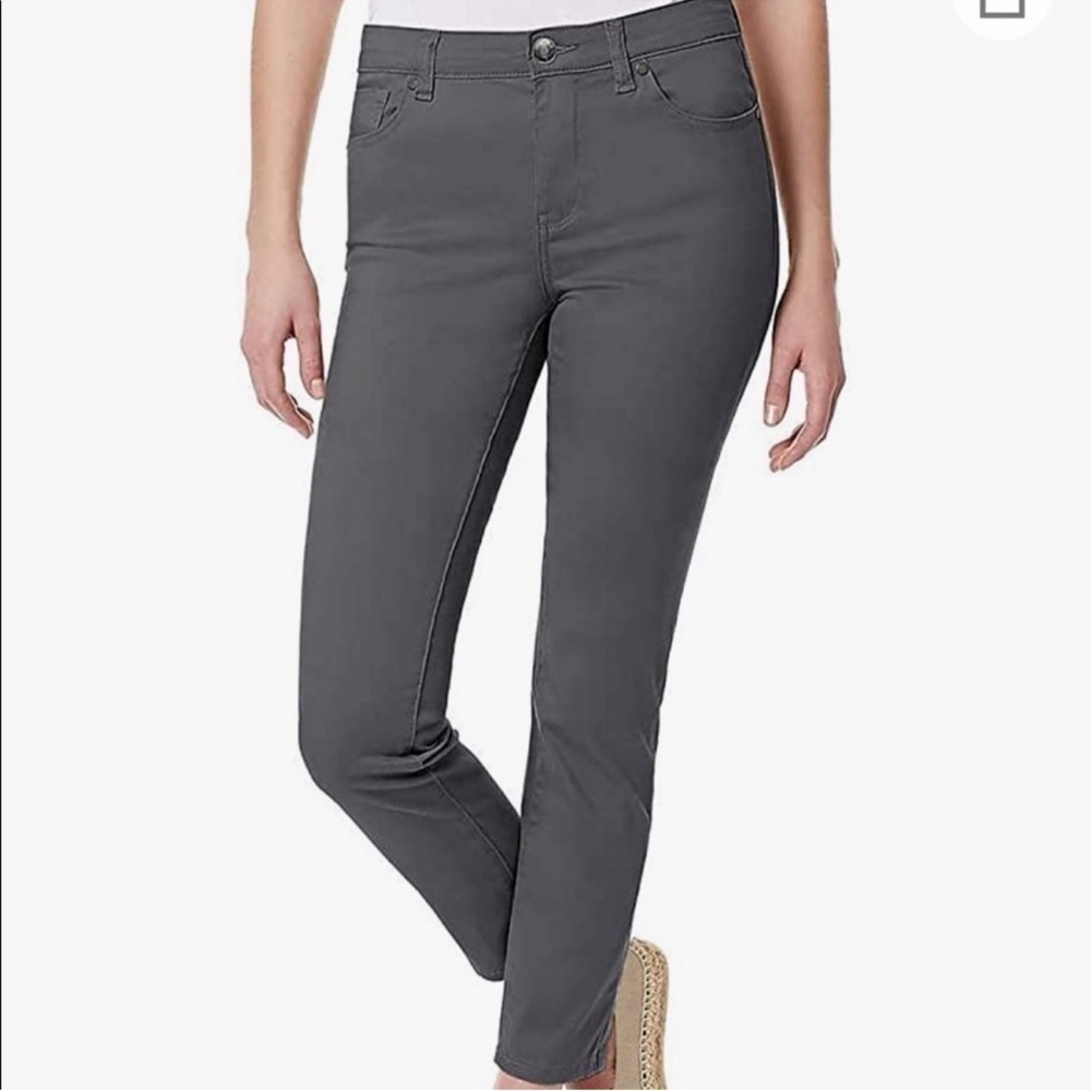 2/$30 Buffalo David Bitton - Gray Mid Rise Stretch Skinny Ankle Grazer Pants